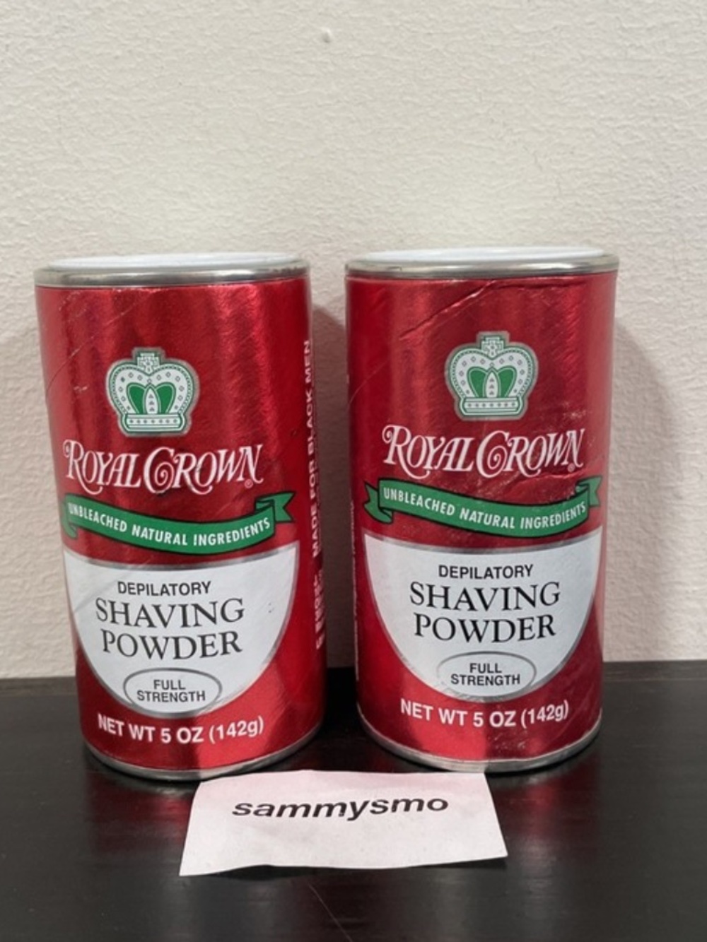Royal Crown Depilatory Shaving Powder FULL Strength 5oz., x2